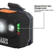 Klein Tools 56062 Rechargeable LED Headlamp / Worklight for Klein Hardhats, 300 Lumens, All-Day Runtime, 3 Modes, for Work and Outdoors