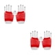 thumbnail image 4 of Sonducket Guantes sin dedos para mujer, accesorios Emo, Protector de manos, tejido fino, agujeros para los pulgares, actividades al aire libre, rojo corto 2Conjunto, 4 of 6