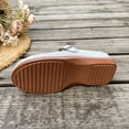 thumbnail image 5 of Orthopedic Clogs for Women Wide Width Mules Closed Toe Slip On Wedge Slippers Comfortable Leather Sandals Summer Beach Flats,40, 5 of 6