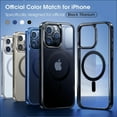 thumbnail image 2 of Dteck Official Color Match for iPhone 15 Plus Case, Compatible with MagSafe, Non-Yellowing Clear Plating Bumper Shockproof Strong Magnetic Cover for iPhone 15 Plus,Black, 2 of 6