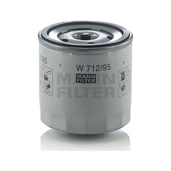 Mann-Hummel W 712/95 - Spin-On Oil Filter Fits select: 2013-2023 VOLKSWAGEN JETTA, 2022 VOLKSWAGEN TAOS