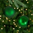 thumbnail image 6 of Northlight 12ct Shatterproof 4-Finish Christmas Ball Ornament Set 4" - Green, 6 of 9