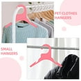 thumbnail image 3 of STOBOK 8Pcs Pink Plastic Pet Clothes Hangers Small Durable Non Skid Dog Cat Clothing Rack, 3 of 6