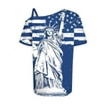 thumbnail image 4 of VerPetridure 4th of July Shirts for Women Funny Short Sleeve Crew Neck Blouse Patriotic American Flag T Shirt, 4 of 5