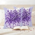 thumbnail image 3 of Eucalyptus Purple Outdoor Waterproof Pillow Covers, Stripes Bottle Flower Cactus Plant Decorative Square Throw Pillowcase Sofa Cushion Sham for Patio/Couch/Chair, 26"x26" 2 Pack, 3 of 8