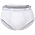 thumbnail image 2 of bugatti calzoncillos hombre, pack de 3 - costilla fina, bragueta, algodón, unicolor Blanco/Negro/Azul M (Medium), 2 of 7