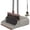 Brown-02, variant on Broom and Dustpan Set for Home, Office, Indoor&Outdoor Sweeping, Stand Up Broom and Dustpan (Black&Gray)