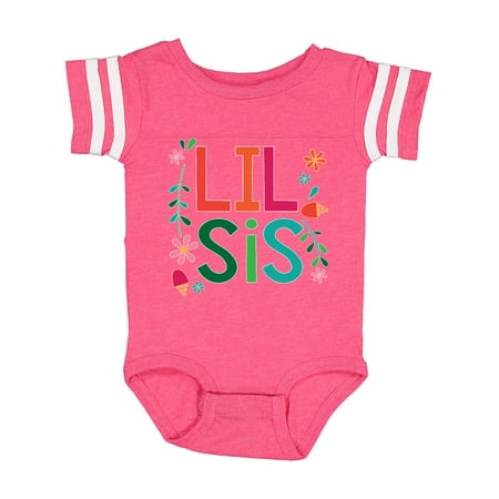 

Inktastic Lil Sis Girls Sister Announcement Gift Gift Baby Girl Bodysuit