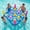 Blue, variant on Livhil Pool Games Inflatable Pool Toys Tic Tac Toe Game