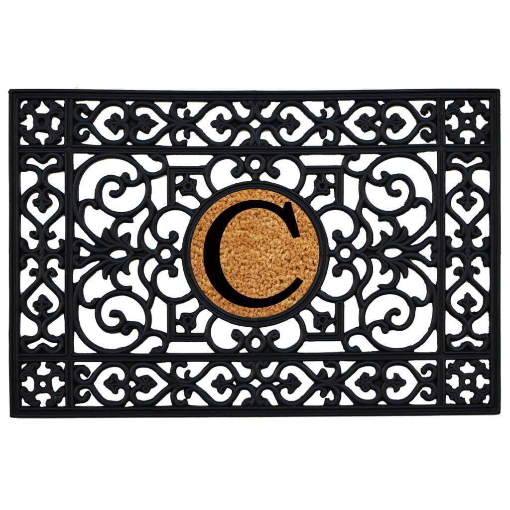 Calloway Mills Rubber Monogram Outdoor Doormat 2' x 3' (Letter B)