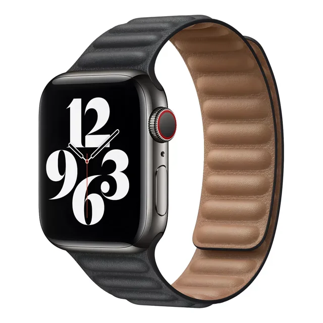 Correa Para Iwatch 38/40/41mm Smarttech Magnetica Tipo Piel Negro