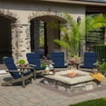thumbnail image 4 of ARDEN Outdoor Rocking Chair or Adirondack Cushion, 20 x 17, Water Repellent, Fade Resistant 20 x 17, Sapphire Blue Leala, 4 of 12