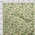 thumbnail image 3 of oneOone Cotton Silk Light Green Fabric Cowboy Fabric For Sewing Printed Craft Fabric By The Yard 42 Inch Wide, 3 of 5