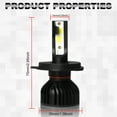 thumbnail image 2 of BSBSDJB For GMC Savana 1500 2500 3500 Truck Pair 7x6 inch LED Headlight High/Low Beam Black, 2 of 15