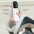 thumbnail image 4 of 2026 NEW Electric Blanket Wearable with Foot Pockets & Sleeves, Electric Heated Snuggle Blanket, Flannel Heating Throw with 10 Heat Settings, 1-10 Hours Auto Shut-Off, 50"×70", Black2, 4 of 7