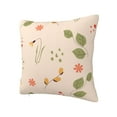 thumbnail image 2 of YFYANG Square Decorative Throw Pillow Case, Spring Flowers Pattern Bedroom Sofa Car Cushion Cover, 18"x18" (Pillowcase without pillow), 2 of 9