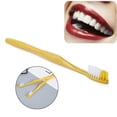 thumbnail image 2 of Daily Mix Store 10PCS Yellow Individually Wrapped Disposable Travel Toothbrushes, 2 of 9