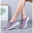 thumbnail image 5 of Women’s Closed-Toe Slip-On Mules – Breathable Flyknit Casual Shoes with Soft Lightweight Comfort Sole, 5 of 8