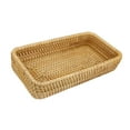 thumbnail image 4 of Plateau en Rotin, Panier de Table en Rotin Tressé à la Main Plateau de Service Panier de Rangement pour Collations Plateau de Service pour Pain Plateau de Service Multifonction pour Repas Café Déco Maison, 4 of 8
