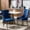 Blue, variant on American Style Velvet Dining Chair Set | Decorative Nailhead Trim Design | Rubber Bands and Steel Springs | Comfortable for Dining