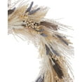 thumbnail image 2 of 28 inch Fall Fields Wreath with Blue Floral, Feathers and Pampas, Floral Home Décor, Indoor Decoration, Front Door Display - by Seasonal LLC, 2 of 4