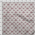 thumbnail image 4 of oneOone Velvet Maroon Fabric Text Sewing Material Print Fabric By The Yard 58 Inch Wide, 4 of 5
