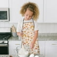 thumbnail image 4 of Red Mushroom Rainbow Light Pattern Kids Aprons for Girls and Boys,Adjustable Neck Strap Toddler Aprons for Kids Cooking Baking, 4 of 6