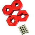 thumbnail image 3 of Vogacara RCGOFFLOW-pieza de coche de control remoto, montaje hexagonal de rueda, adaptador fuerte para 1/10 FS 53633 51805 51806 53625 53632, Kits de construcción modelo Rojo, 3 of 6