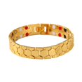 thumbnail image 1 of Pulsera de hombre con imán hexagonal esférico, pulsera ancha cuatro en uno, 1 of 6