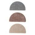 thumbnail image 5 of Door Mat,Bathroom Mat Non Slip Absorb Water Soft Carpets,Comfortable Microfiber Half Moon Bath Mat for Living Room Bedroom Bathroom Kitchen 19.7x31.5inches, 5 of 8