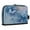Blue Butterflies Flying, variant on Standing Pencil Case with Base Large Capacity Stationery Pouch Pen Bag with Zipper for Women Men Dragonflies with White Daisies