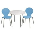Gift Mark Modern Childrens Table and 2 Chair Set with Chrome Legs