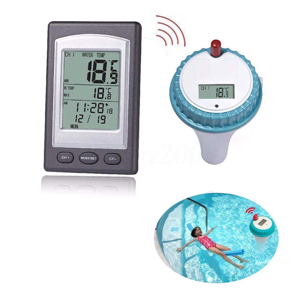 Wireless Pool Thermometer Remote Thermometer Digital Floating Pool and Spa Thermometer 