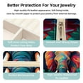 thumbnail image 3 of Elephant Travel Portable Square Jewelry Organizer with Storage Box | Jewelry Display and Box for Rings, Earrings, Necklaces, Bracelets - Suitable for Girls and Women, 3 of 6