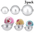 thumbnail image 2 of Coofit 6PCS Baking Mold Set DIY Aluminium Alloy Hemispheres Cake Mold Pudding Mold, 2 of 9