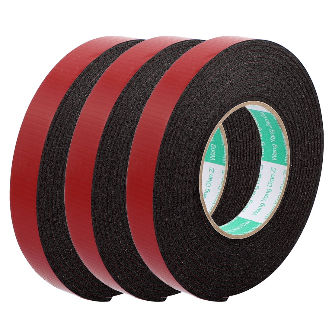 Unique Bargains3pcs 20mm Width 2mm Thickness EVA Double Sided Sponge Foam Tape 5 Meters Length