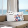 thumbnail image 5 of Waterproof Throw Pillow Covers Set of 2, 20x12 Inch 4th of July Decorative Pillowcases Outdoor Pillow Slip Cushion Covers Set for Couch Tent Independence Day Spring Floral American Flag, 5 of 7
