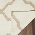 thumbnail image 4 of SAFAVIEH Dhurries Landon Geometric Area Rug, Ivory/Camel, 6' x 6' Square, 4 of 6