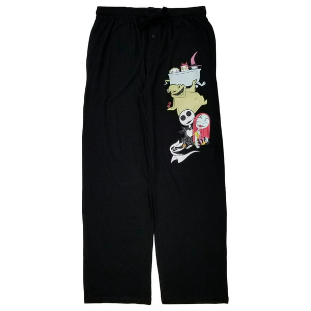 The Nightmare Before Christmas Mens Black Sleep Pants Pajama Bottoms