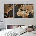 thumbnail image 3 of nygtbtfer World Map Poster Framed 3Pcs Giclee Canvas Prints World Map Painting Printed on Canvas Ready to Hang for Living Room Office Decor Gift 12x16x3pcs, 3 of 4