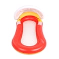thumbnail image 2 of Sillón reclinable portátil para exteriores y hamaca acuática de PVC de color naranja, 2 of 8