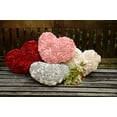 thumbnail image 5 of JWH 3D Heart Shape Wool Flower Accent Throw Pillow for Valentine Elegant Decor and Gift 13x16inch Red, 5 of 14