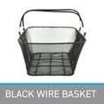 thumbnail image 4 of SSWBasics Black Metal Shopping Basket with Handles - 17”W x 12”D x 7”H - Durable and, 4 of 7