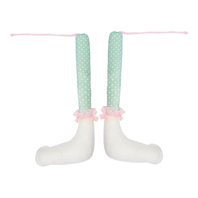 2 guirnaldas decorativas para patas de conejo de Pascua, regalos de cumpleaños, fotografías colgantes Verde