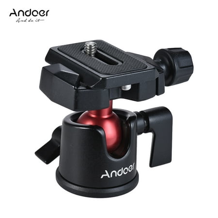 Image of Andoer Mini Low-Profile Ball Head 360 Degree Rotatable Tripod Head for DSLR Cameras Tripods Monopods