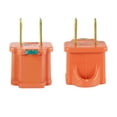 thumbnail image 5 of Hyper Tough 2-Pack Polarized Grounded Orange Indoor Adapter 125V / 15A / 1875W, 5 of 10