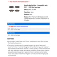 thumbnail image 2 of Rear Brake Pad Set - Compatible with 2017 - 2021 Kia Sportage 2018 2019 2020, 2 of 2