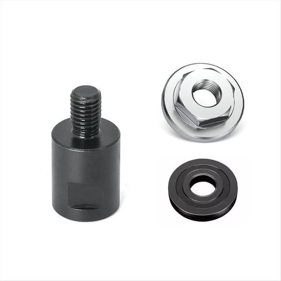 Angle Grinder M14 to M10 Adapter Thread Converter Adapter Interface Connector Screw Connecting Rod Nuts Slotting,Black