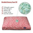 thumbnail image 2 of Majestic Pet | Charlie Shredded Memory Foam Rectangle Pet Bed For Dogs, Removable Cover, Salmon, Small, 2 of 5