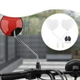 thumbnail image 6 of 2 Pieces Rearview Mirrors Side Mirrors Motorbike Mirrors with Heart Shaped Design for Universal Motorcycles Scooters, 6 of 9